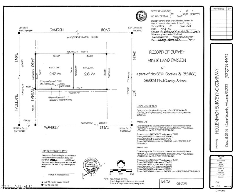 Pinal 509 74 017B survey