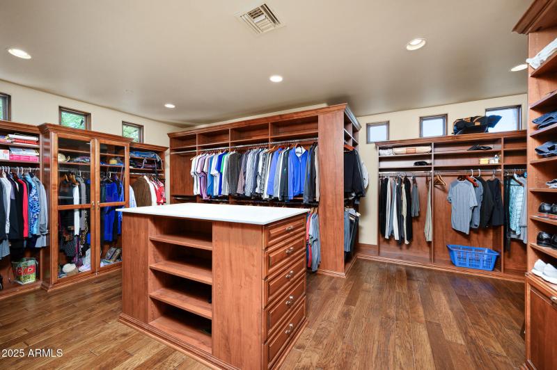 Primary walk-in closet