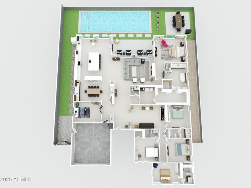 3D Floor plan - 3145 E Boot Track Trail