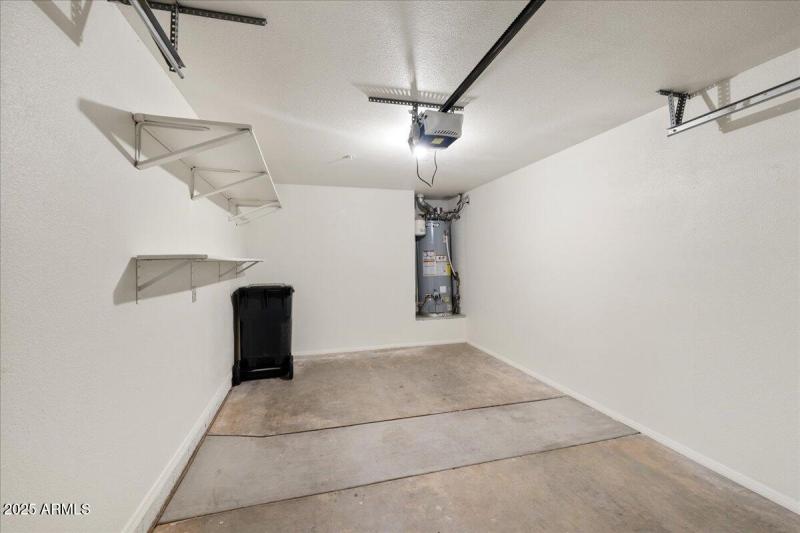 Storage Shelving in Attached Garage