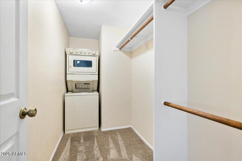 Laundry in Primary Walk-in Closet