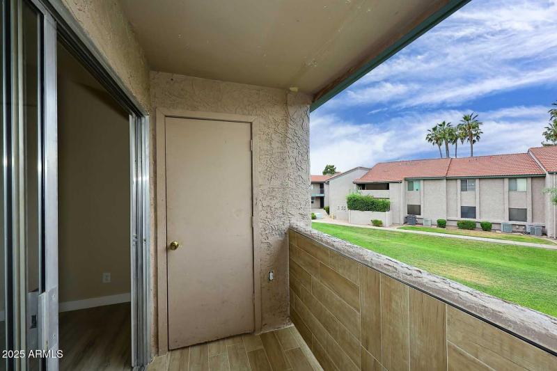 Covered Balcony-Storage Room