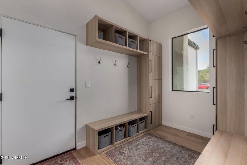 Entry from garage Mud Room