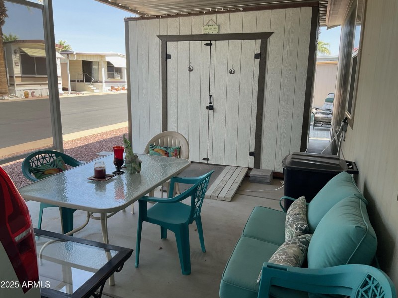 Covered Patio & Storage