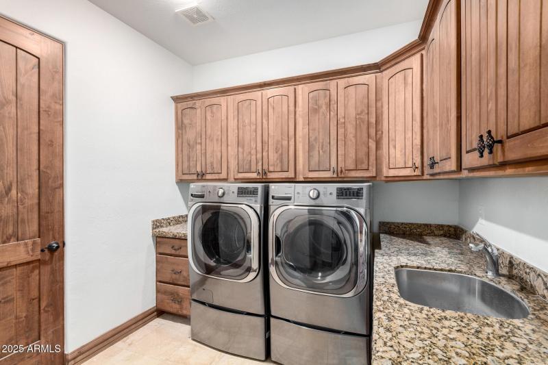 Laundry Room with Granite Touches