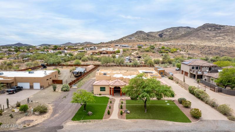 Aerial View of Home & Yard