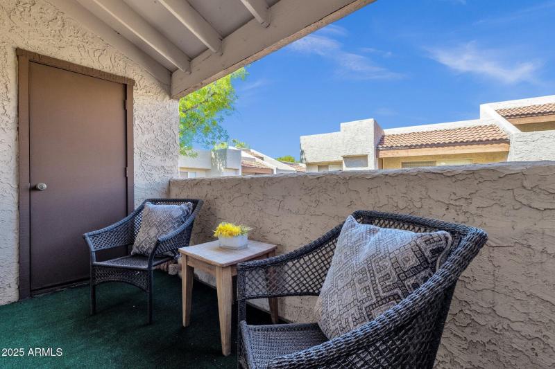 Private Covered Balcony