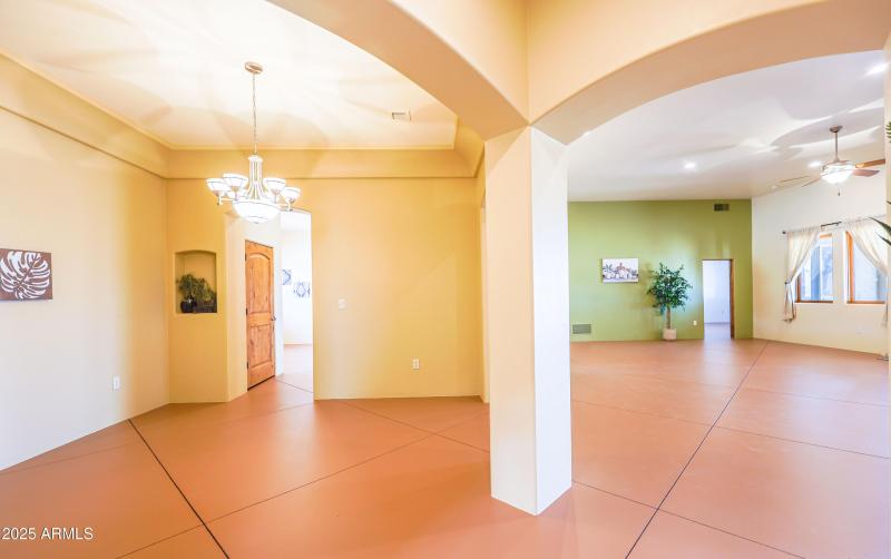 Formal Dining into Living Room