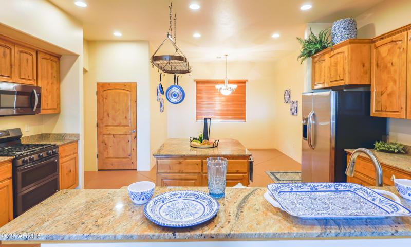 Breakfast Bar View into Kitchen