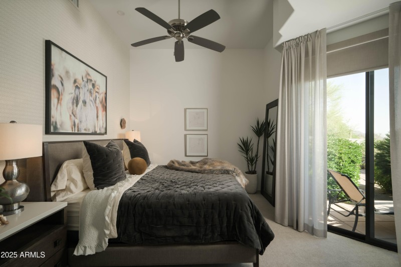 Guest bedroom with private patio