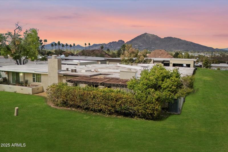 Back View Twilight of Camelback