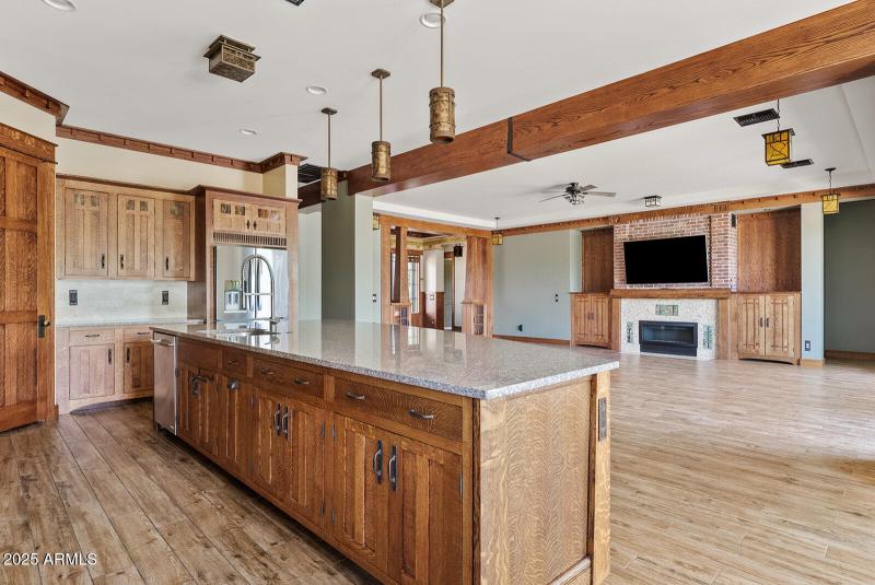 Open Concept Kitchen & Living