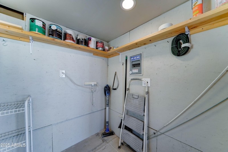 storage has A-C and electrical