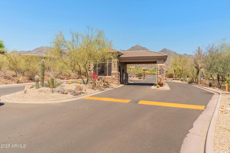 Guard gated entrance