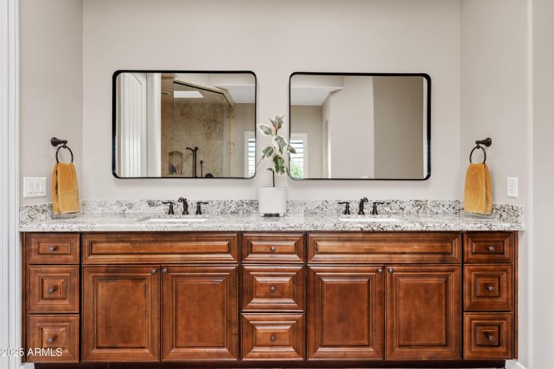 Primary Bath with Double Vanity