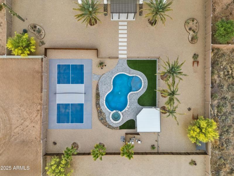 Aerial View of Backyard
