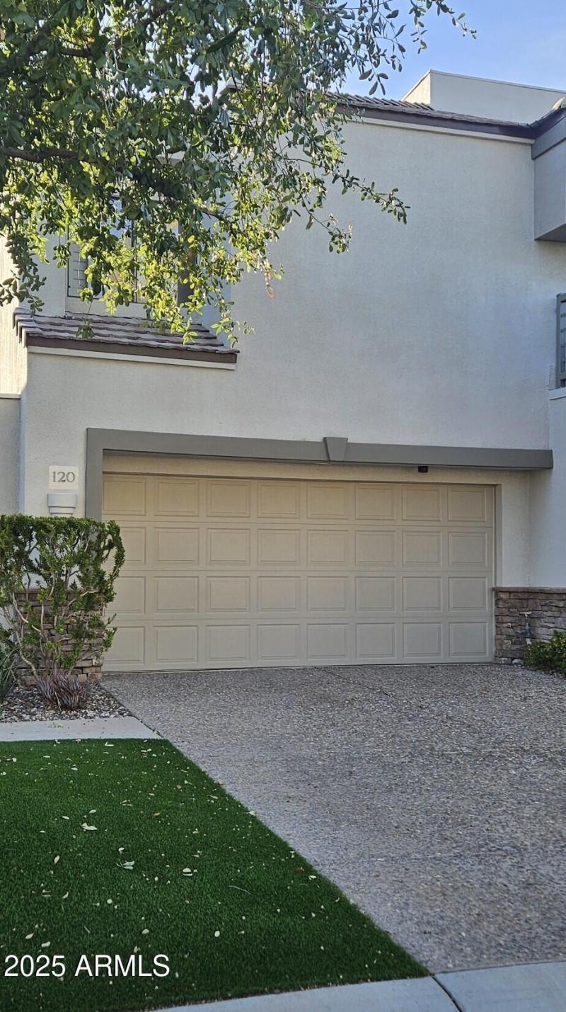 Driveway with 2 Car Garage