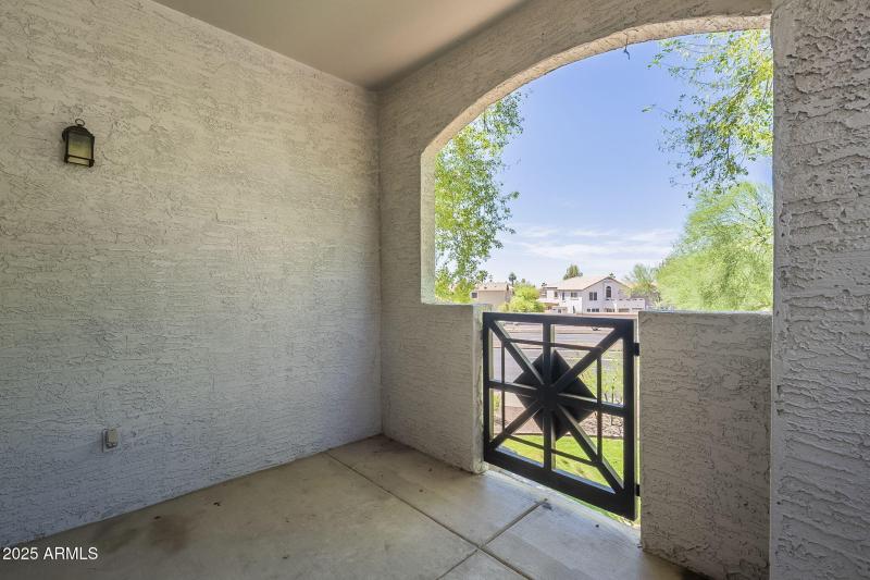 Patio by living room