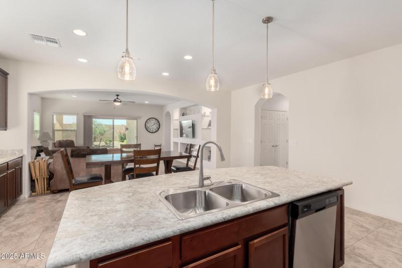 Kitchen and Family Room