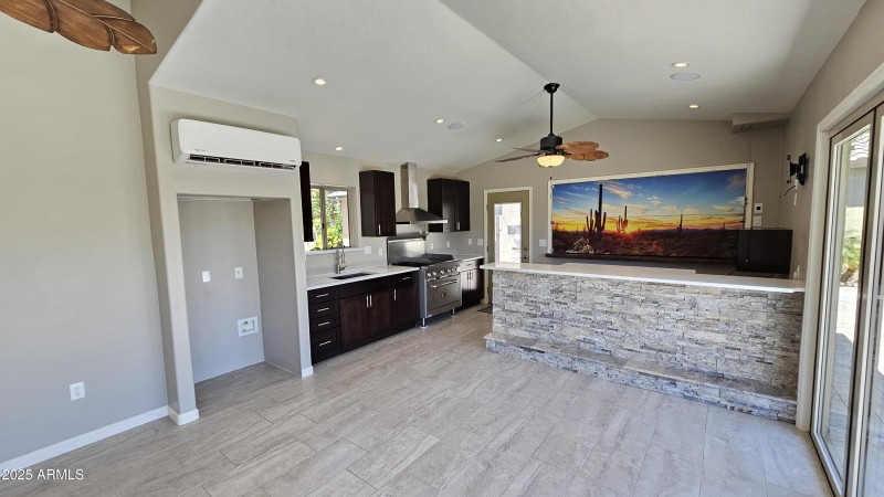 2 refrigerator, AC and countertops