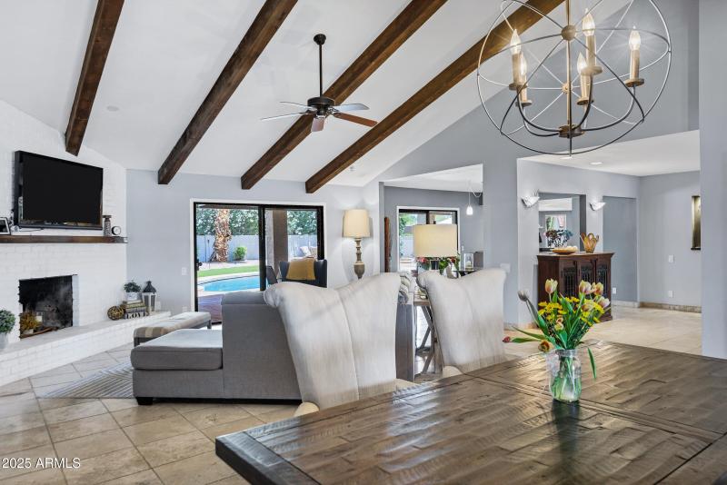 Dining Room Open to the Greatroom