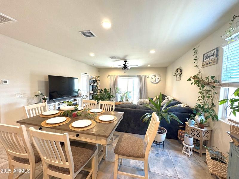 Dining and Living room view