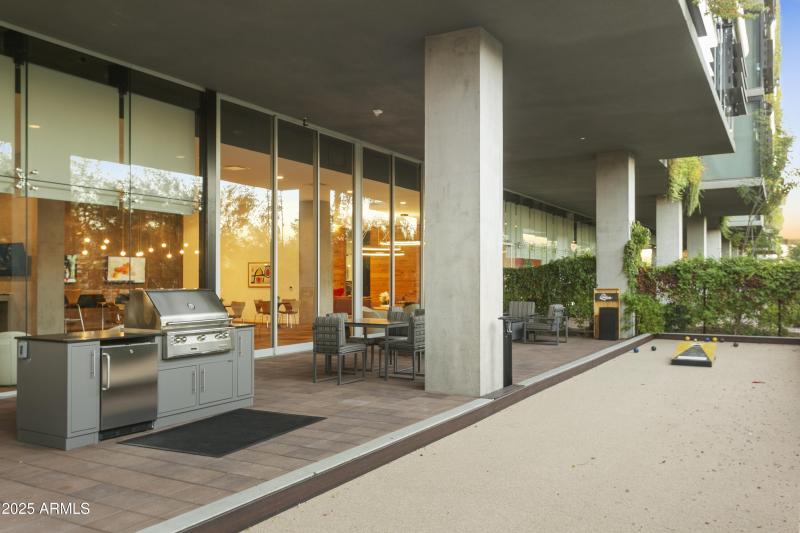 Bocci & Outside BBQ area