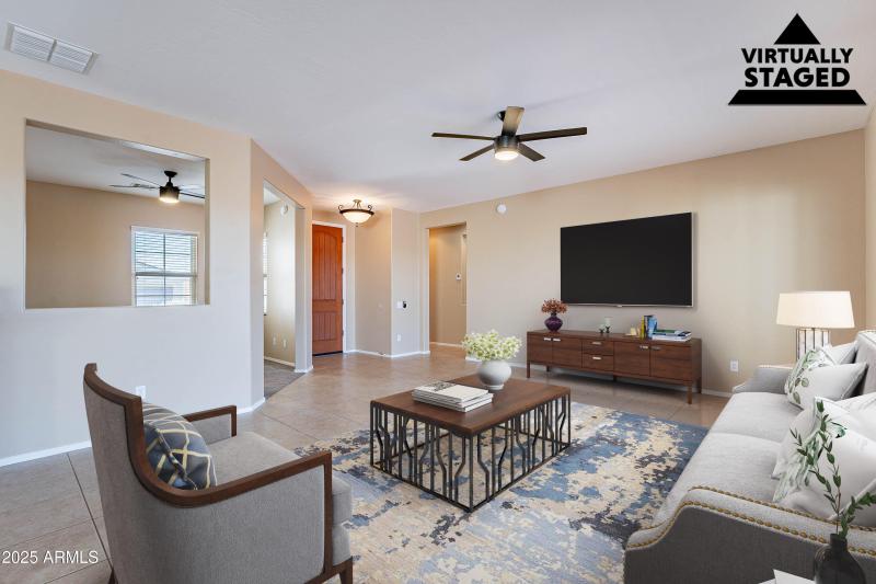 Greatroom Virtually Staged