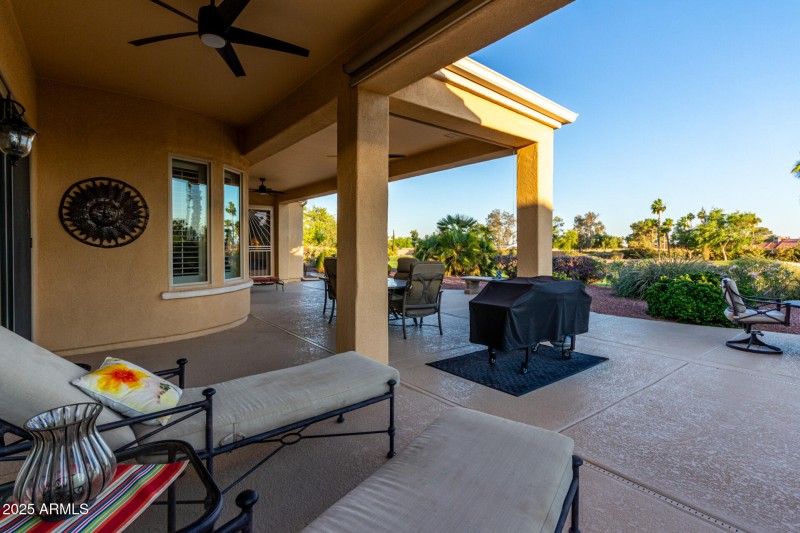 Back Patio in Daylight