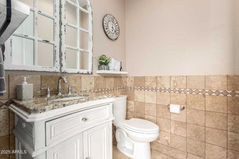 Downstairs powder room