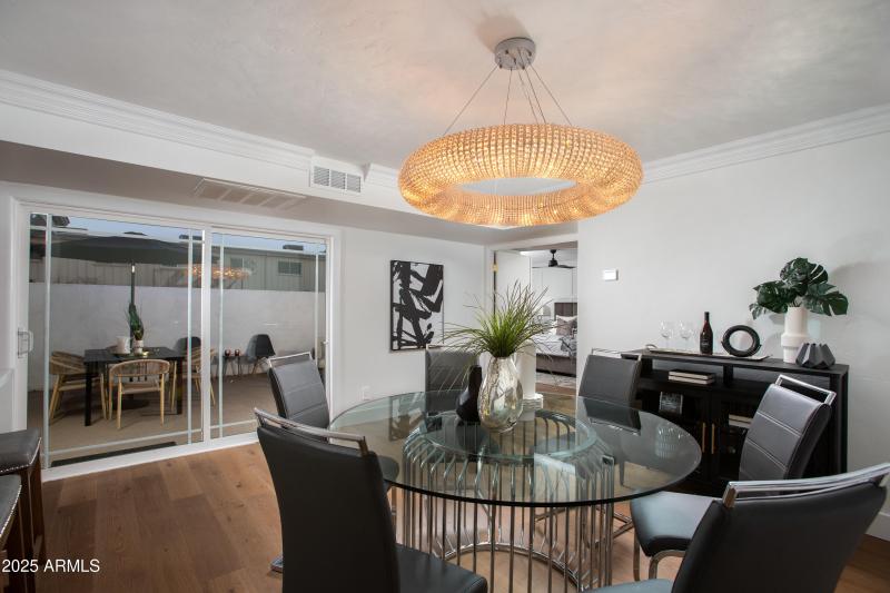 DINING ROOM ONTO PATIO