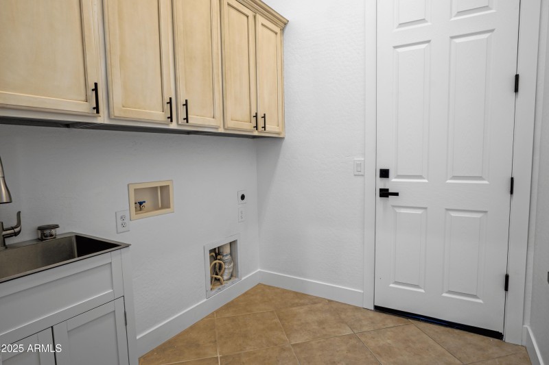 Laundry with utility sink