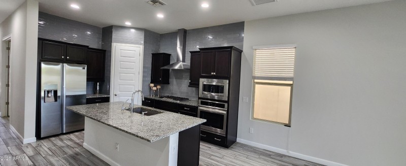 Kitchen view from living