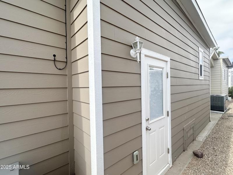 BUILT ON STORAGE ENTRY DOOR