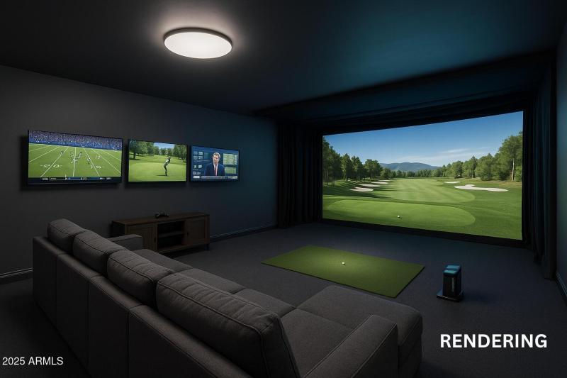 Garage Conversion to Media Room