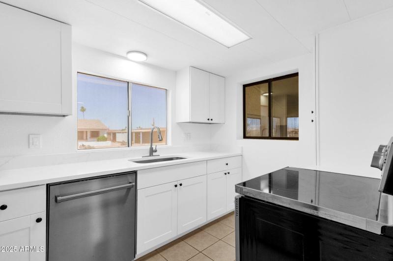 Kitchen with natural lighting