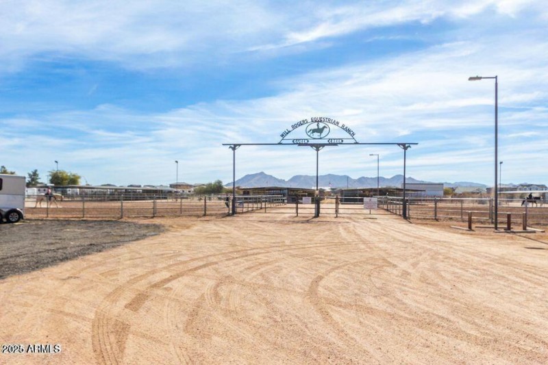Horse facilities entrance