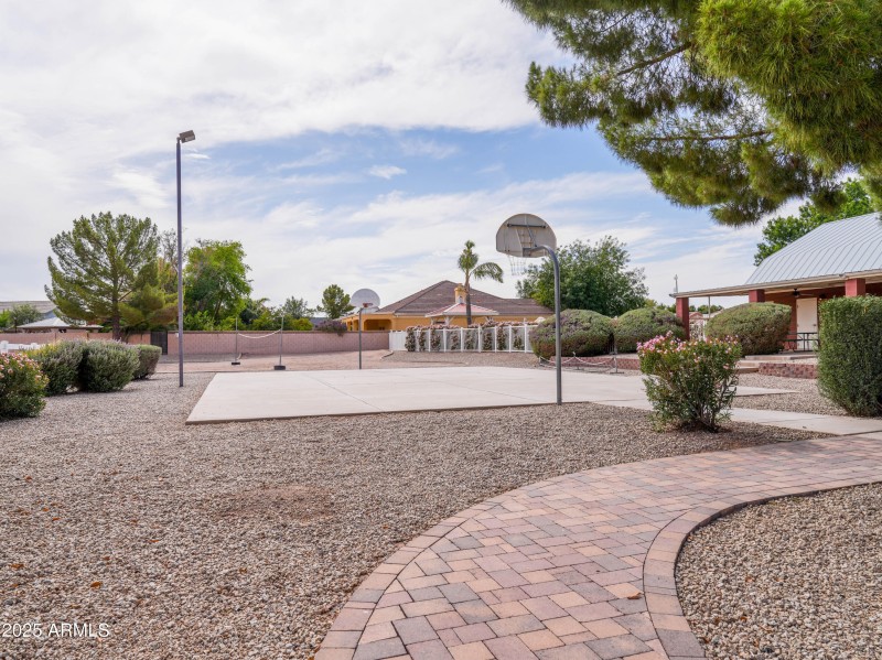 Community basketball court