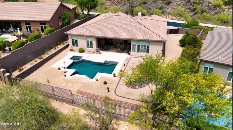 Rear Aerial 14523 E Charter Oak Drive