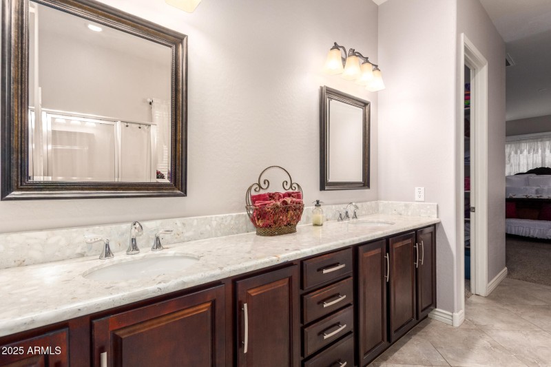Dual Sink Vanities at Owner's Bath