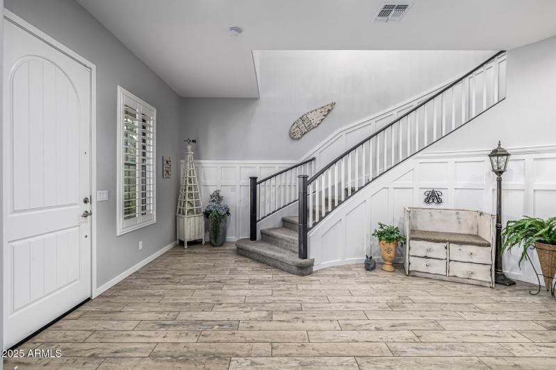Entry - wood like tile flooring