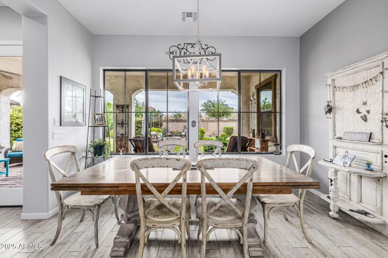 Informal dining area