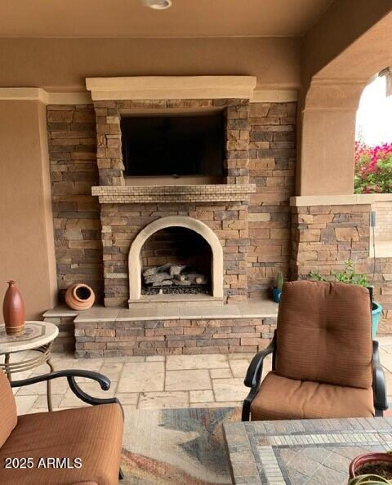 Back Patio Fire Place