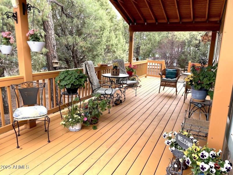 Large beautiful front porch