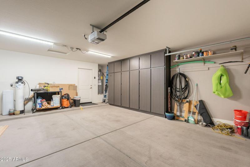 Double Garage with Cabinets