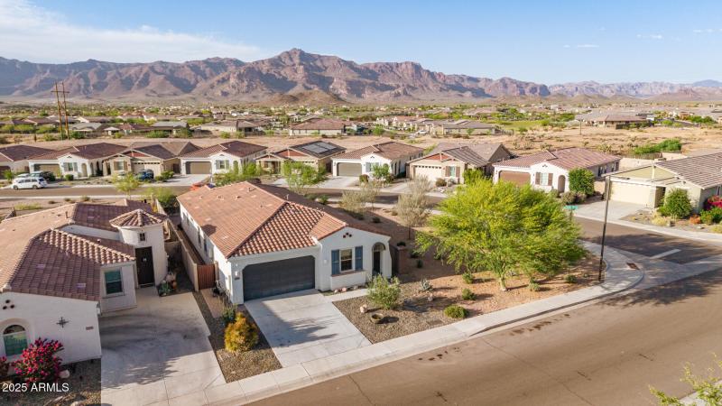 Front of home with mountain views
