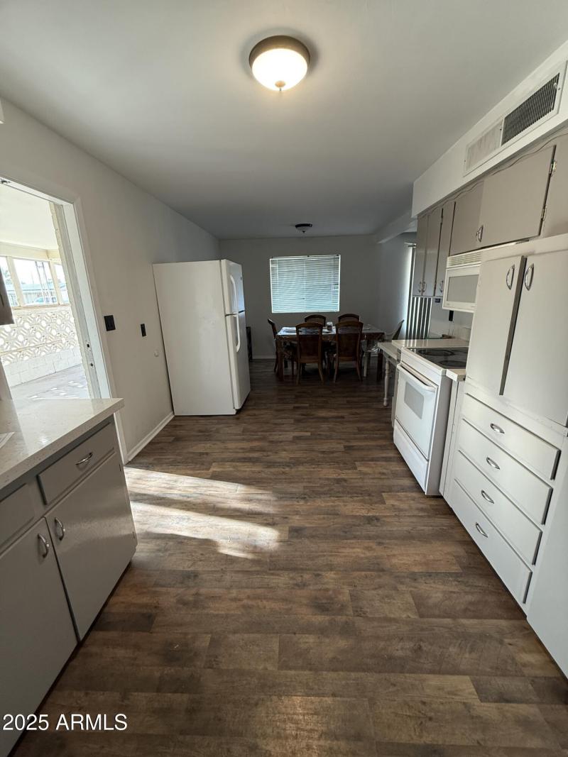Kitchen View into Dining Area