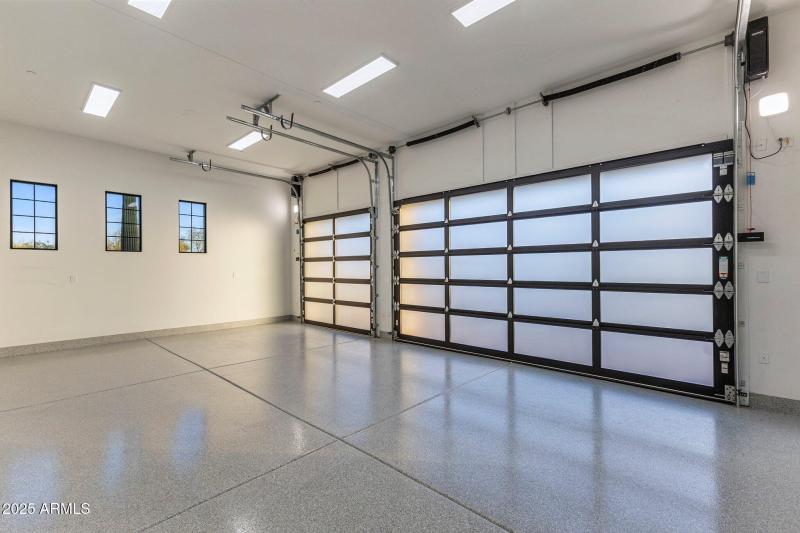 Attached 3 car garage