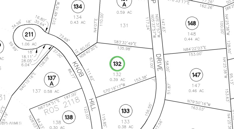 132 Knob Hill County Plat Map