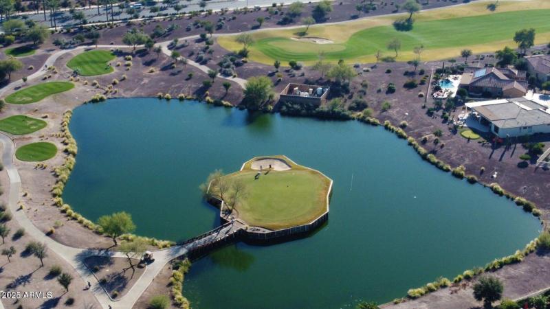 hole 17 floating green